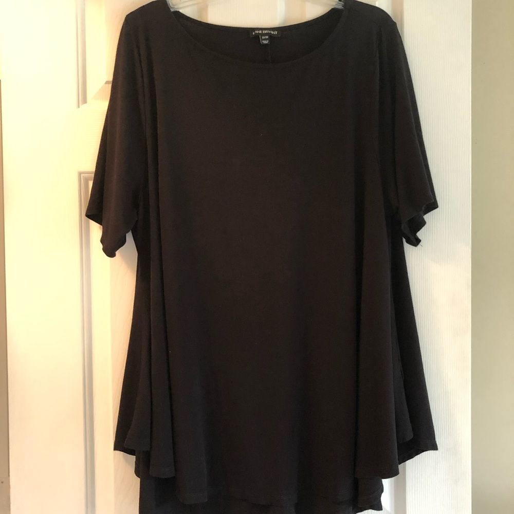 Lane Bryant swing tee in black